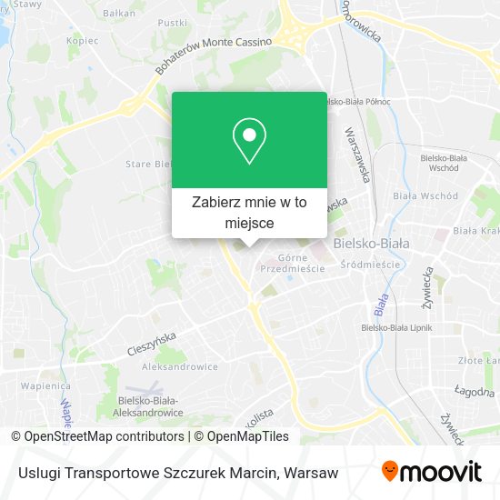 Mapa Uslugi Transportowe Szczurek Marcin