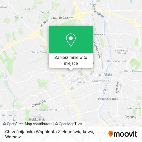 Mapa Chrześcijańska Wspólnota Zielonoświątkowa