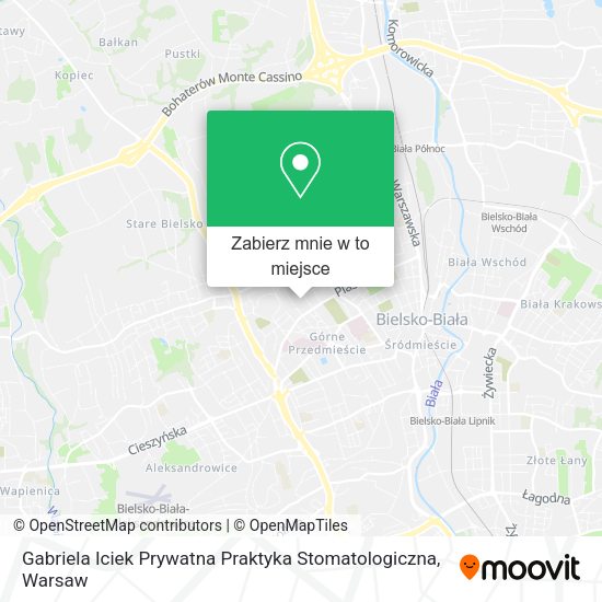 Mapa Gabriela Iciek Prywatna Praktyka Stomatologiczna