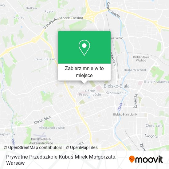 Mapa Prywatne Przedszkole Kubuś Mirek Małgorzata