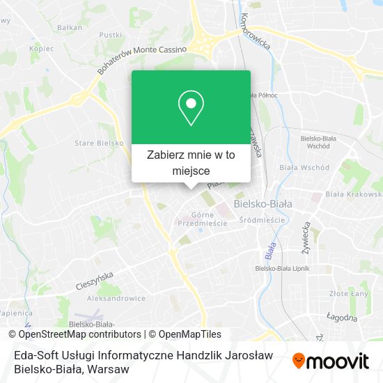 Mapa Eda-Soft Usługi Informatyczne Handzlik Jarosław Bielsko-Biała