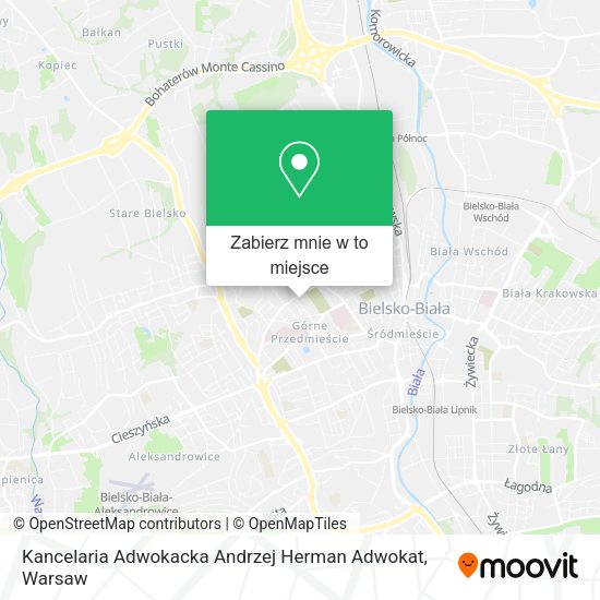 Mapa Kancelaria Adwokacka Andrzej Herman Adwokat