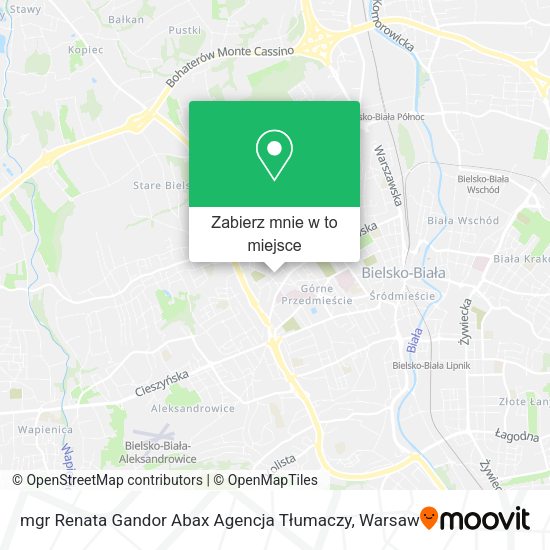 Mapa mgr Renata Gandor Abax Agencja Tłumaczy