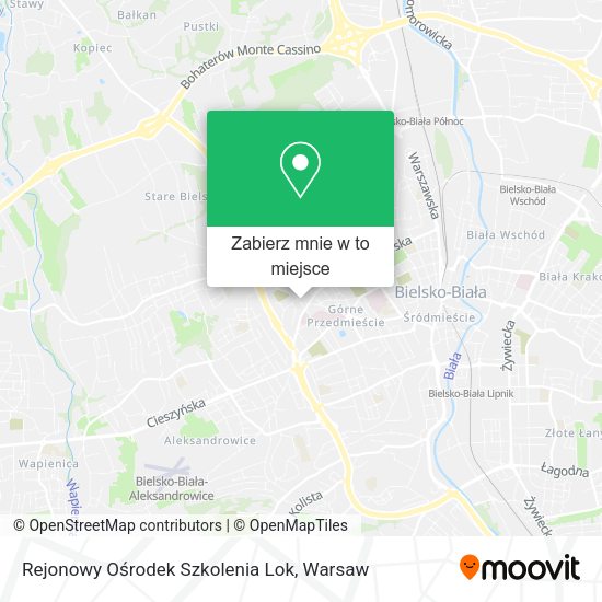 Mapa Rejonowy Ośrodek Szkolenia Lok