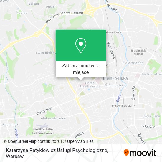 Mapa Katarzyna Patykiewicz Usługi Psychologiczne