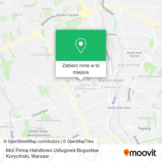 Mapa Mol Firma Handlowo Usługowa Bogusław Koryciński