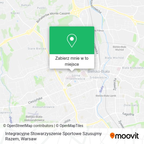 Mapa Integracyjne Stowarzyszenie Sportowe Szusujmy Razem