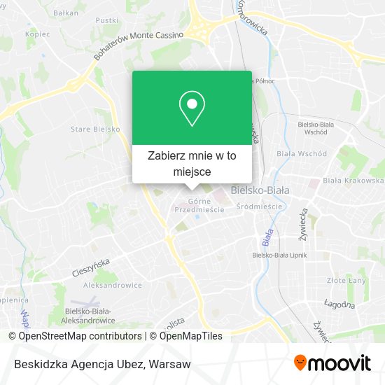 Mapa Beskidzka Agencja Ubez