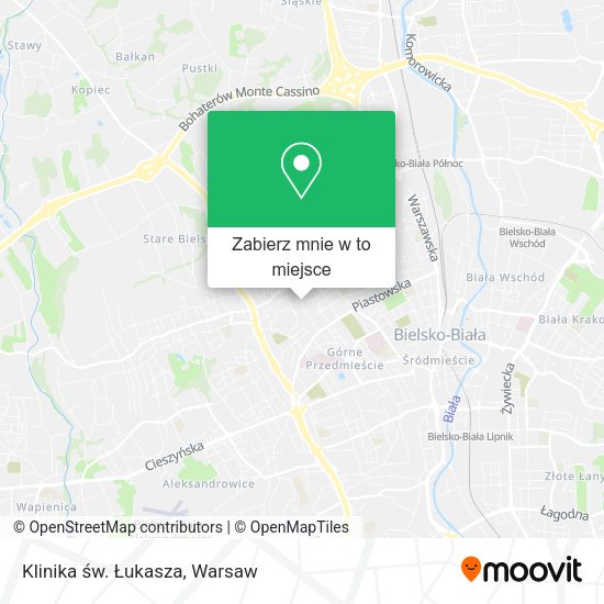 Mapa Klinika św. Łukasza