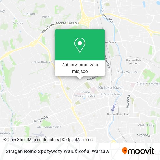 Mapa Stragan Rolno Spożywczy Waluś Zofia