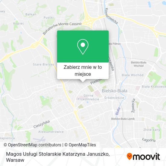 Mapa Magos Usługi Stolarskie Katarzyna Januszko