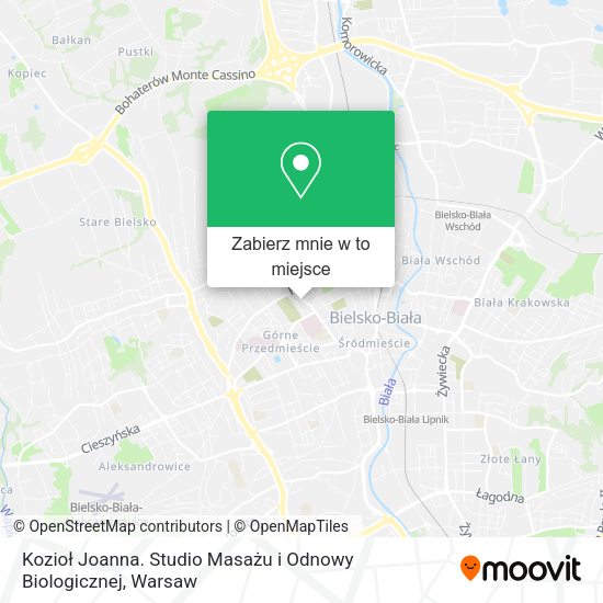 Mapa Kozioł Joanna. Studio Masażu i Odnowy Biologicznej