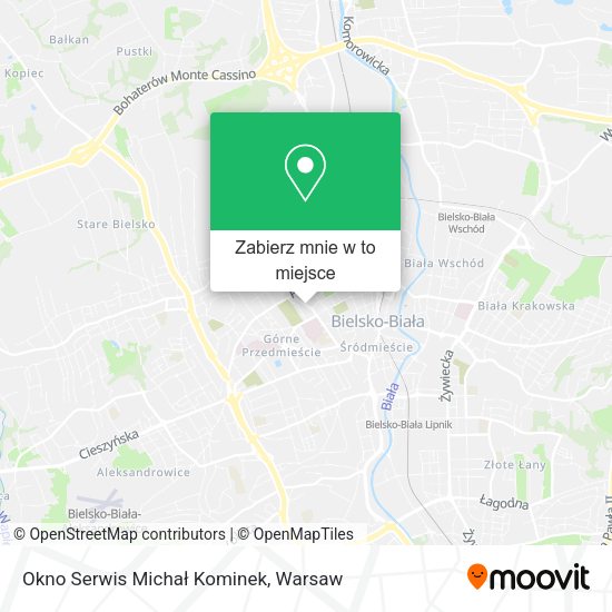 Mapa Okno Serwis Michał Kominek