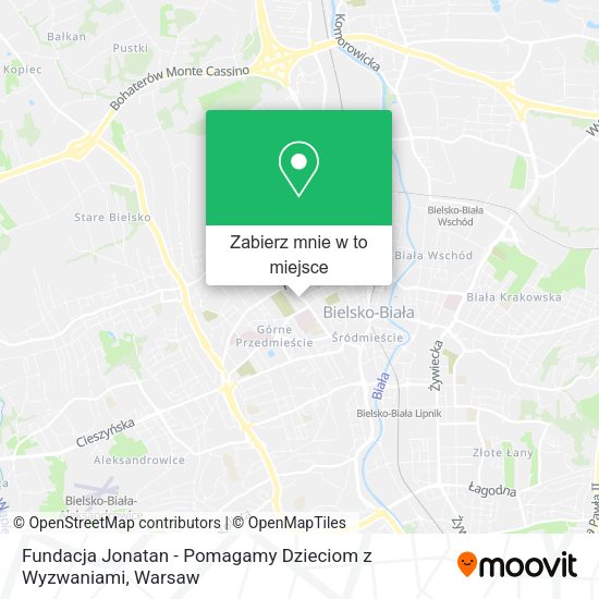 Mapa Fundacja Jonatan - Pomagamy Dzieciom z Wyzwaniami