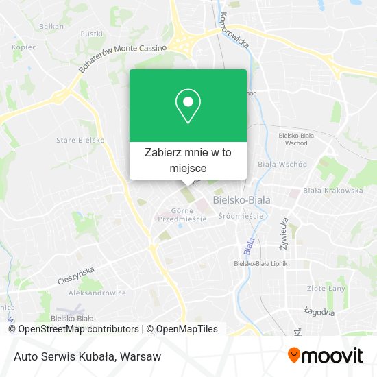 Mapa Auto Serwis Kubała