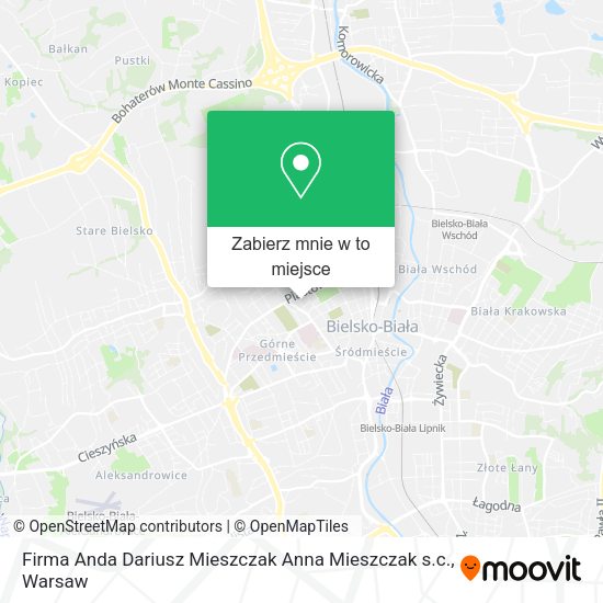 Mapa Firma Anda Dariusz Mieszczak Anna Mieszczak s.c.