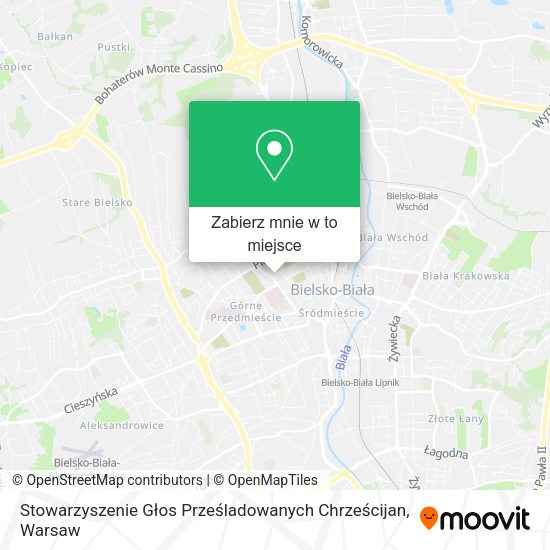 Mapa Stowarzyszenie Głos Prześladowanych Chrześcijan