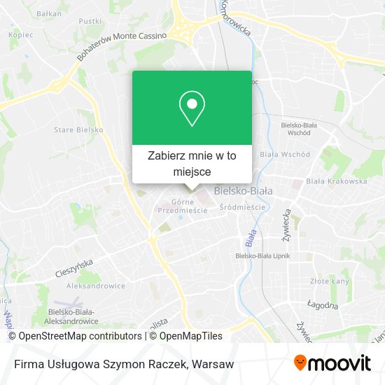 Mapa Firma Usługowa Szymon Raczek