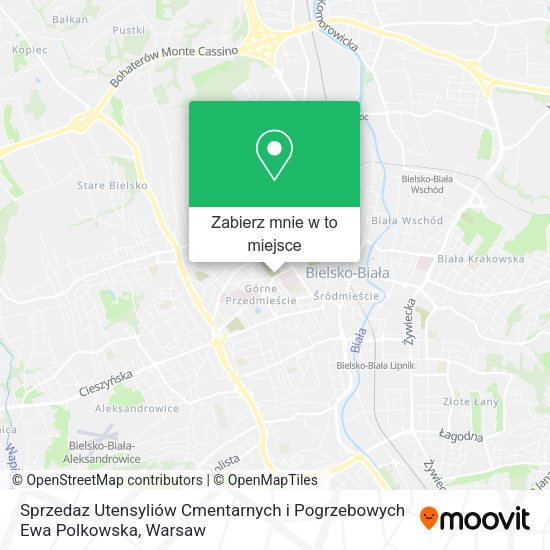 Mapa Sprzedaz Utensyliów Cmentarnych i Pogrzebowych Ewa Polkowska