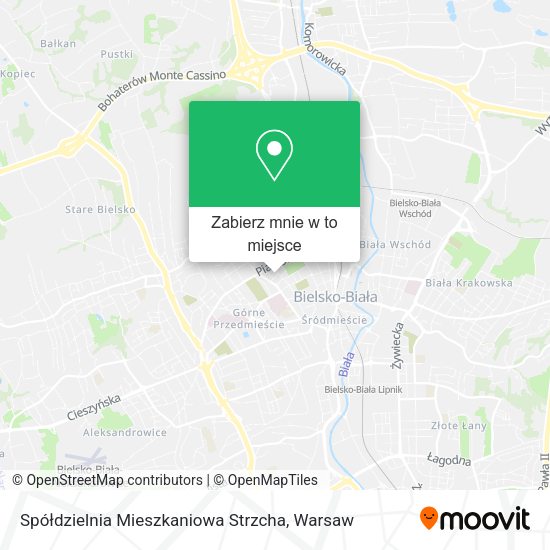 Mapa Spółdzielnia Mieszkaniowa Strzcha