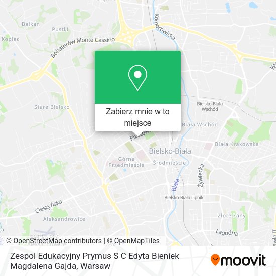 Mapa Zespol Edukacyjny Prymus S C Edyta Bieniek Magdalena Gajda