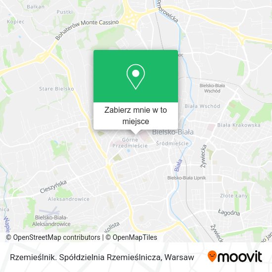 Mapa Rzemieślnik. Spółdzielnia Rzemieślnicza