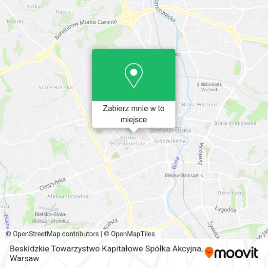 Mapa Beskidzkie Towarzystwo Kapitałowe Spółka Akcyjna