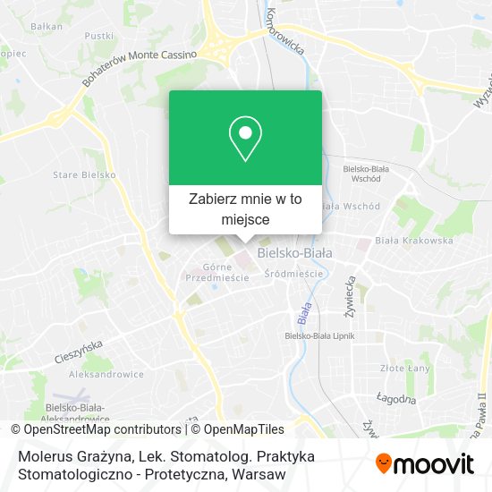 Mapa Molerus Grażyna, Lek. Stomatolog. Praktyka Stomatologiczno - Protetyczna