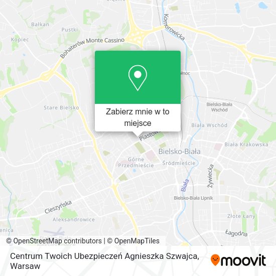 Mapa Centrum Twoich Ubezpieczeń Agnieszka Szwajca