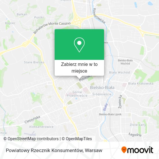 Mapa Powiatowy Rzecznik Konsumentów