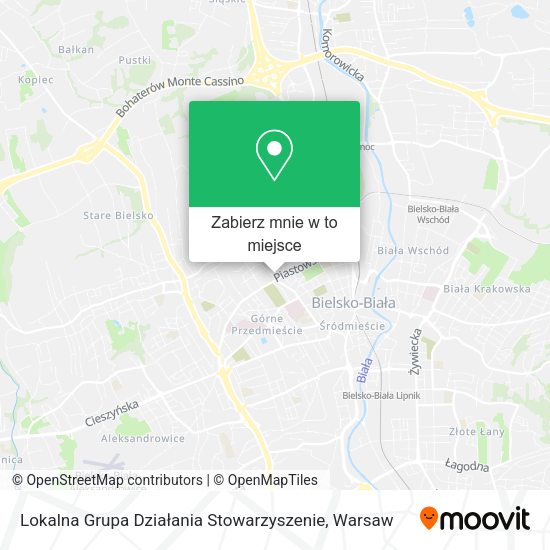 Mapa Lokalna Grupa Działania Stowarzyszenie