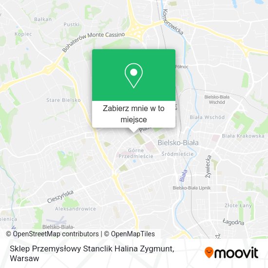 Mapa Sklep Przemysłowy Stanclik Halina Zygmunt