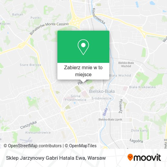 Mapa Sklep Jarzynowy Gabri Hatala Ewa