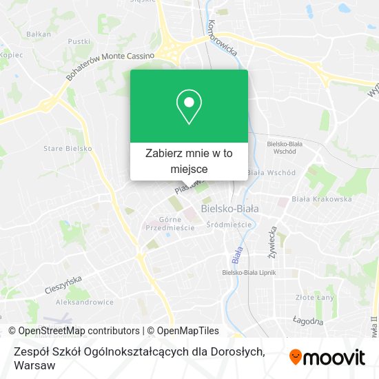 Mapa Zespół Szkół Ogólnokształcących dla Dorosłych