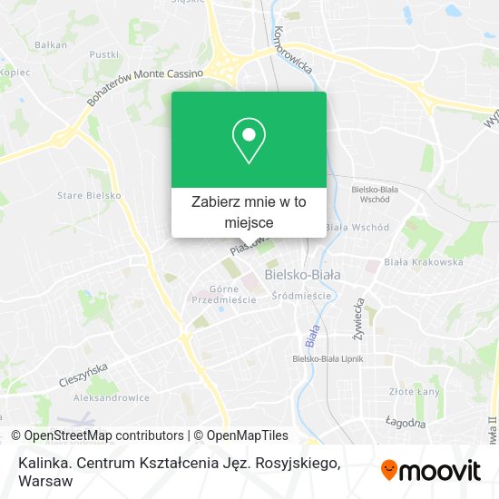 Mapa Kalinka. Centrum Kształcenia Jęz. Rosyjskiego