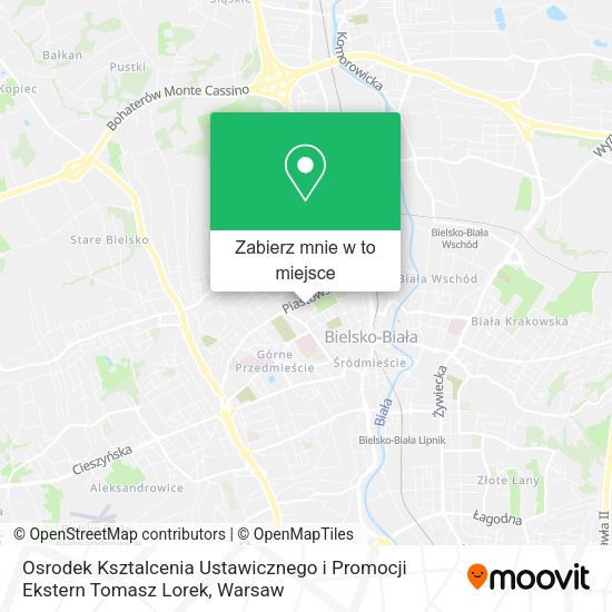 Mapa Osrodek Ksztalcenia Ustawicznego i Promocji Ekstern Tomasz Lorek