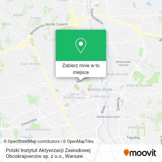 Mapa Polski Instytut Aktywizacji Zawodowej Obcokrajowców sp. z o.o.