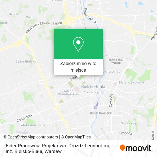 Mapa Elder Pracownia Projektowa. Drożdż Leonard mgr inż. Bielsko-Biała