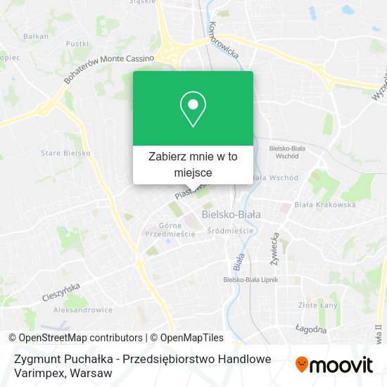 Mapa Zygmunt Puchałka - Przedsiębiorstwo Handlowe Varimpex