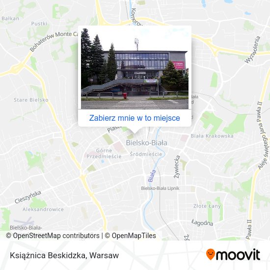 Mapa Książnica Beskidzka