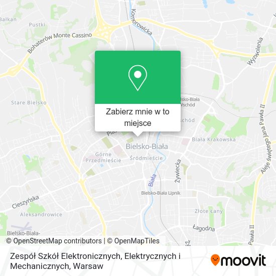 Mapa Zespół Szkół Elektronicznych, Elektrycznych i Mechanicznych