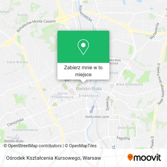 Mapa Ośrodek Kształcenia Kursowego