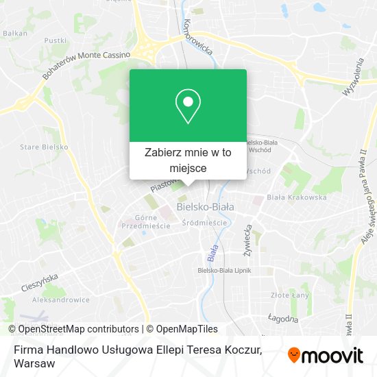 Mapa Firma Handlowo Usługowa Ellepi Teresa Koczur