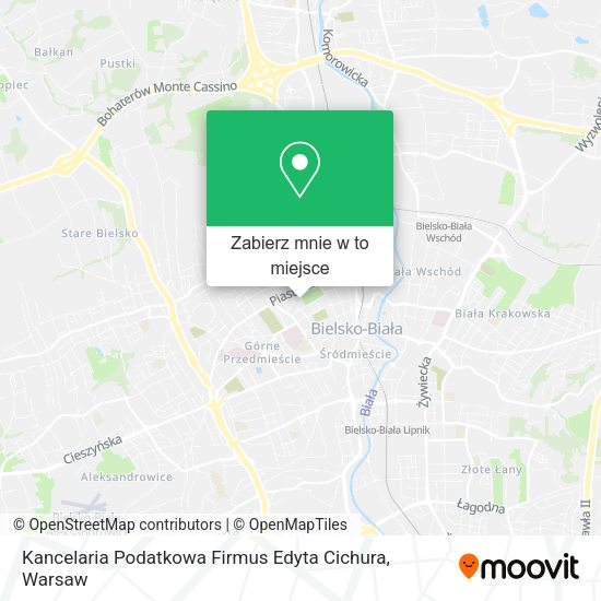 Mapa Kancelaria Podatkowa Firmus Edyta Cichura