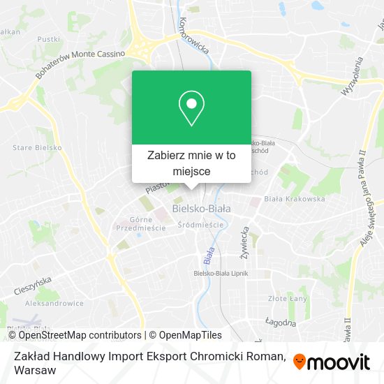 Mapa Zakład Handlowy Import Eksport Chromicki Roman