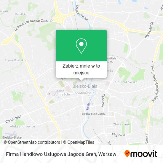 Mapa Firma Handlowo Usługowa Jagoda Greń