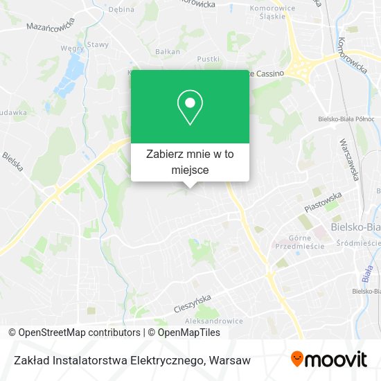 Mapa Zakład Instalatorstwa Elektrycznego