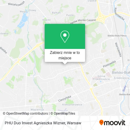 Mapa PHU Duo Invest Agnieszka Wizner