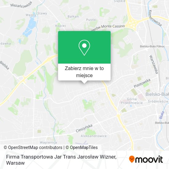 Mapa Firma Transportowa Jar Trans Jarosław Wizner