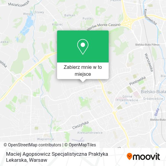 Mapa Maciej Agopsowicz Specjalistyczna Praktyka Lekarska